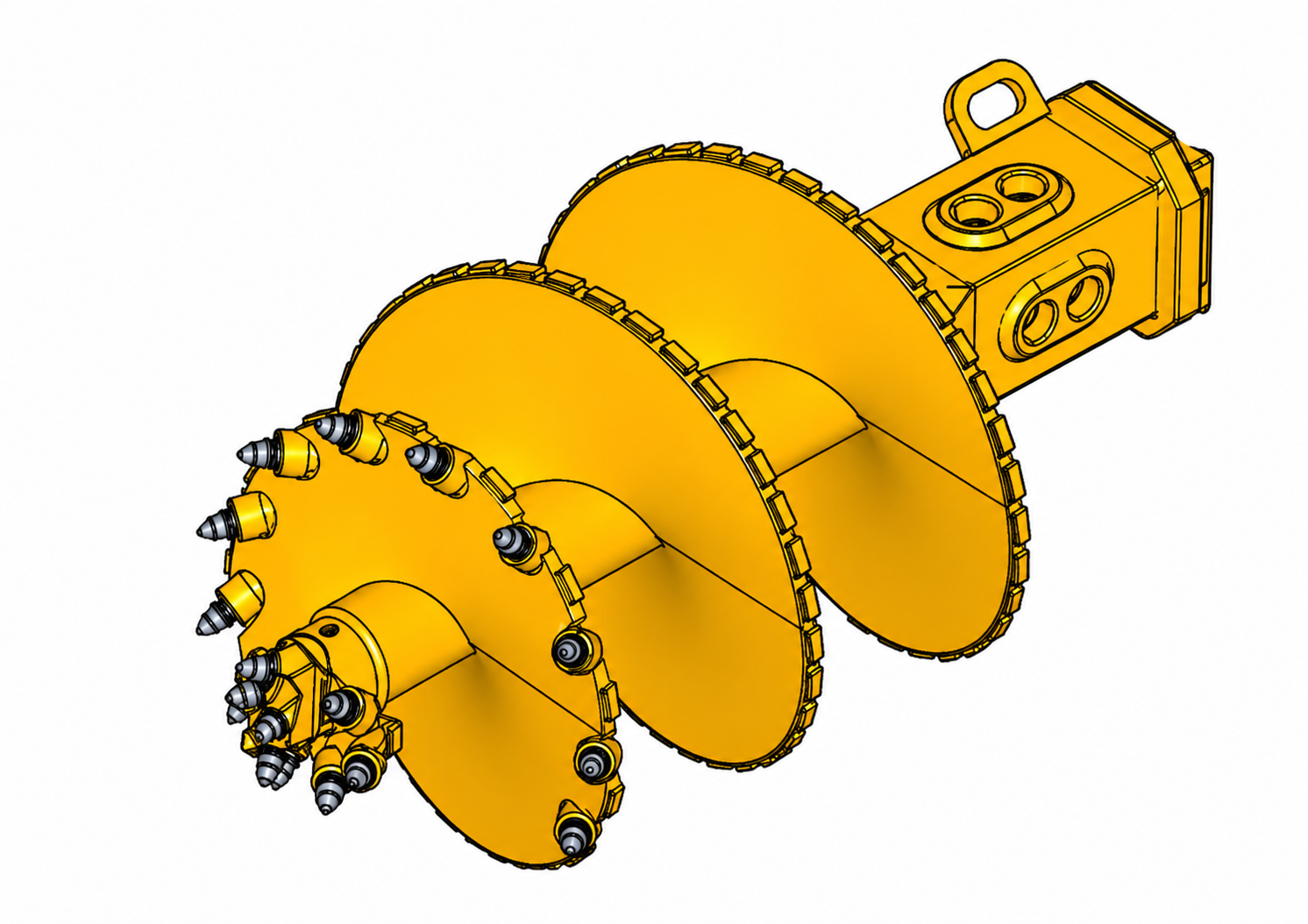 Conical Rock/Flat Rock/Flat Soil Auger for Drilling Rig